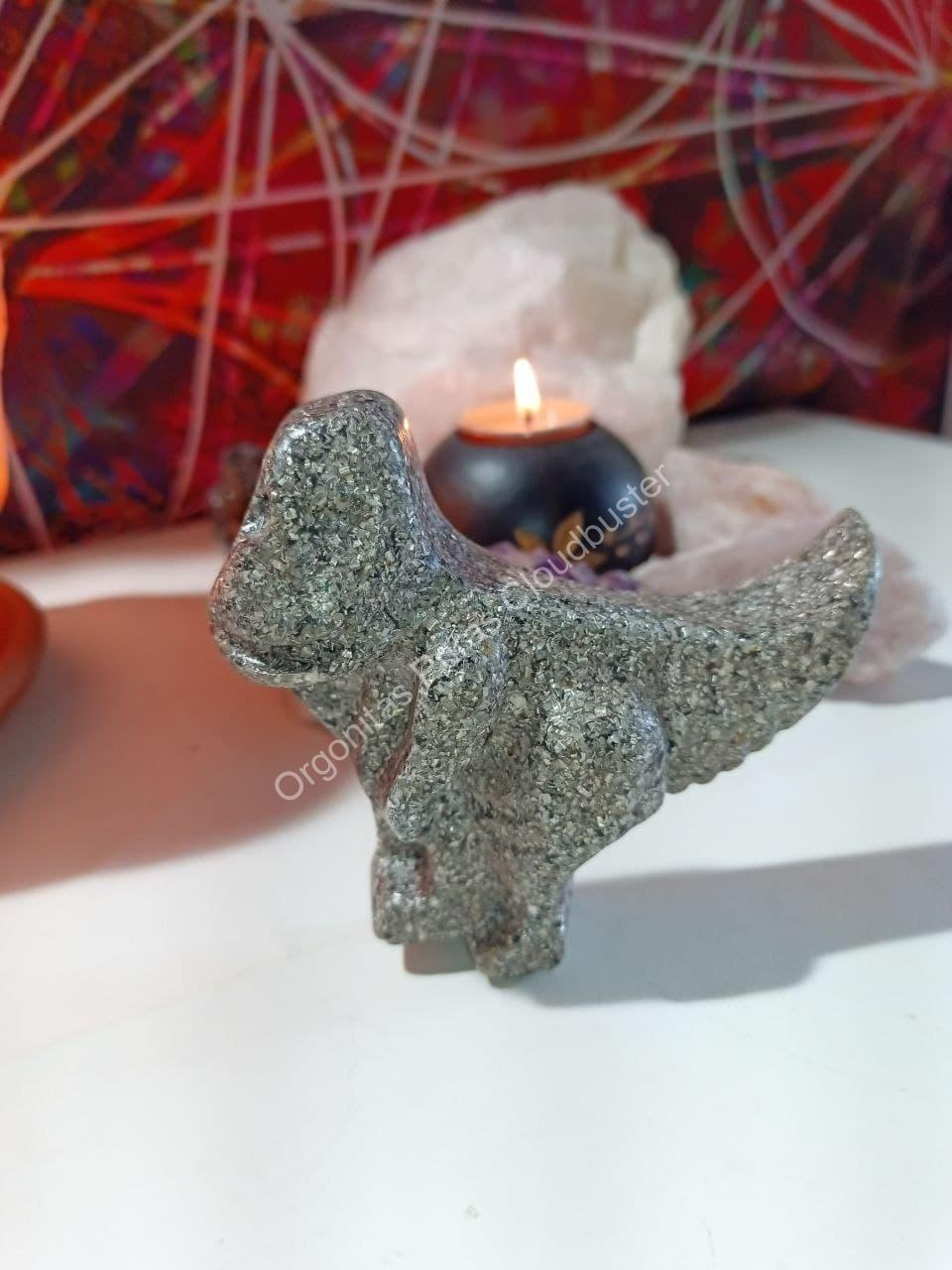 Orgonita Pura / Electronite Dinosaurio decorativo Grande Mod. 1