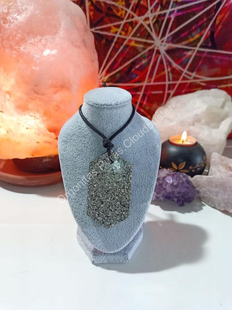 Orgonita Pura / Electronite Colgante Chapa Hexagonal. - Imagen 6