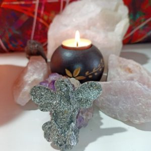 Orgonita Pura / Electronite Hada decorativa Dos Alas.