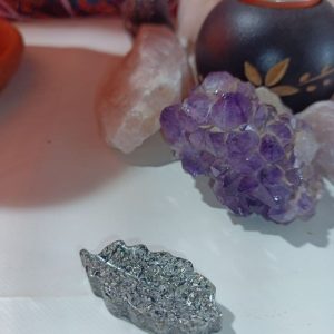 Orgonita Pura / Electronite Hoja Alargada decorativa con Picos