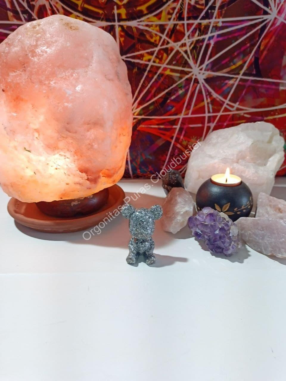 Orgonita Pura / Electronite Osito corazón decorativo. - Imagen 3