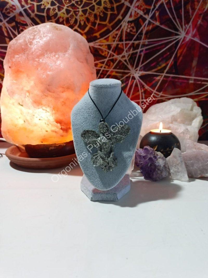 Orgonita Pura / Electronite Colgante Hada 2 Alas. - Imagen 4