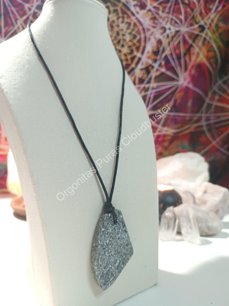 Orgonita Pura / Electronite Colgante Abstracto Grande - Imagen 4