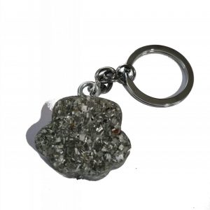 Orgonita Pura / Electronite Llavero Huella Perro