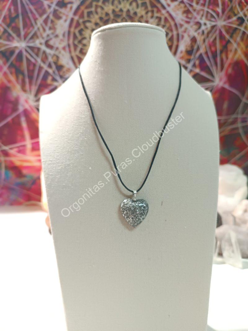 Orgonita Pura / Electronite Colgante Corazón. Grande y Pequeño. - Imagen 8