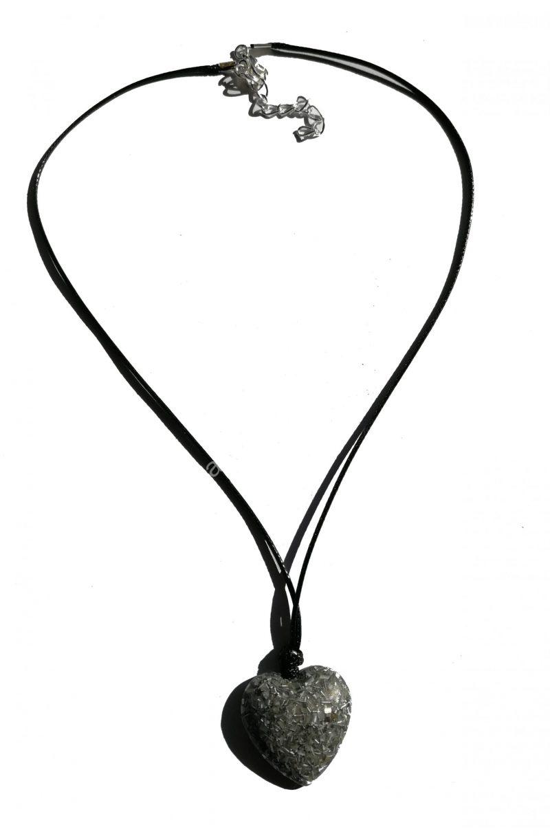 Orgonita Pura / Electronite Colgante Corazón. Grande y Pequeño. - Imagen 10