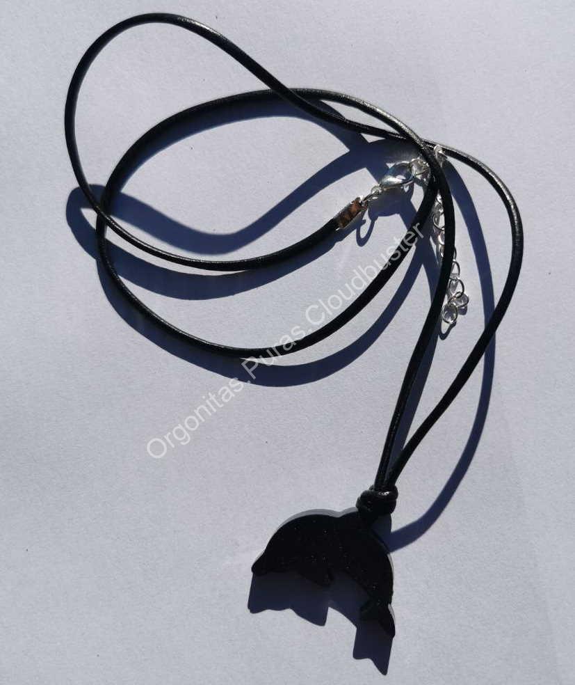 Colgante Delfín Magnetita Orgonita Pura - Imagen 2