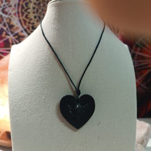 Colgante Corazón Ángel Orgonita Pura MAGNETITA