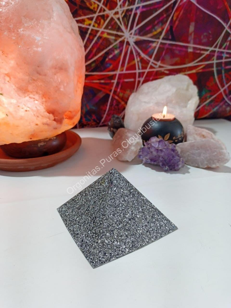 Orgonita Pura / Electronite Pirámide Grande 4 lados - Imagen 2