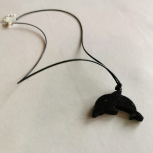 Colgante Delfín Magnetita Orgonita Pura