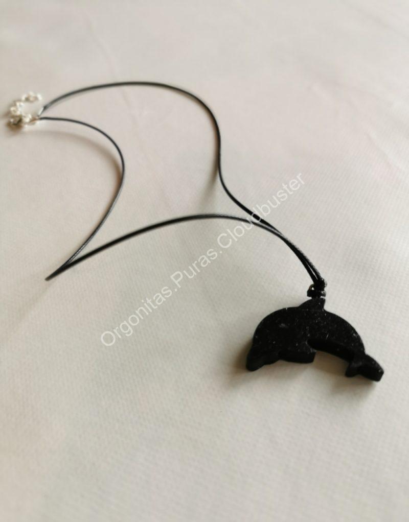 Colgante Delfín Magnetita Orgonita Pura