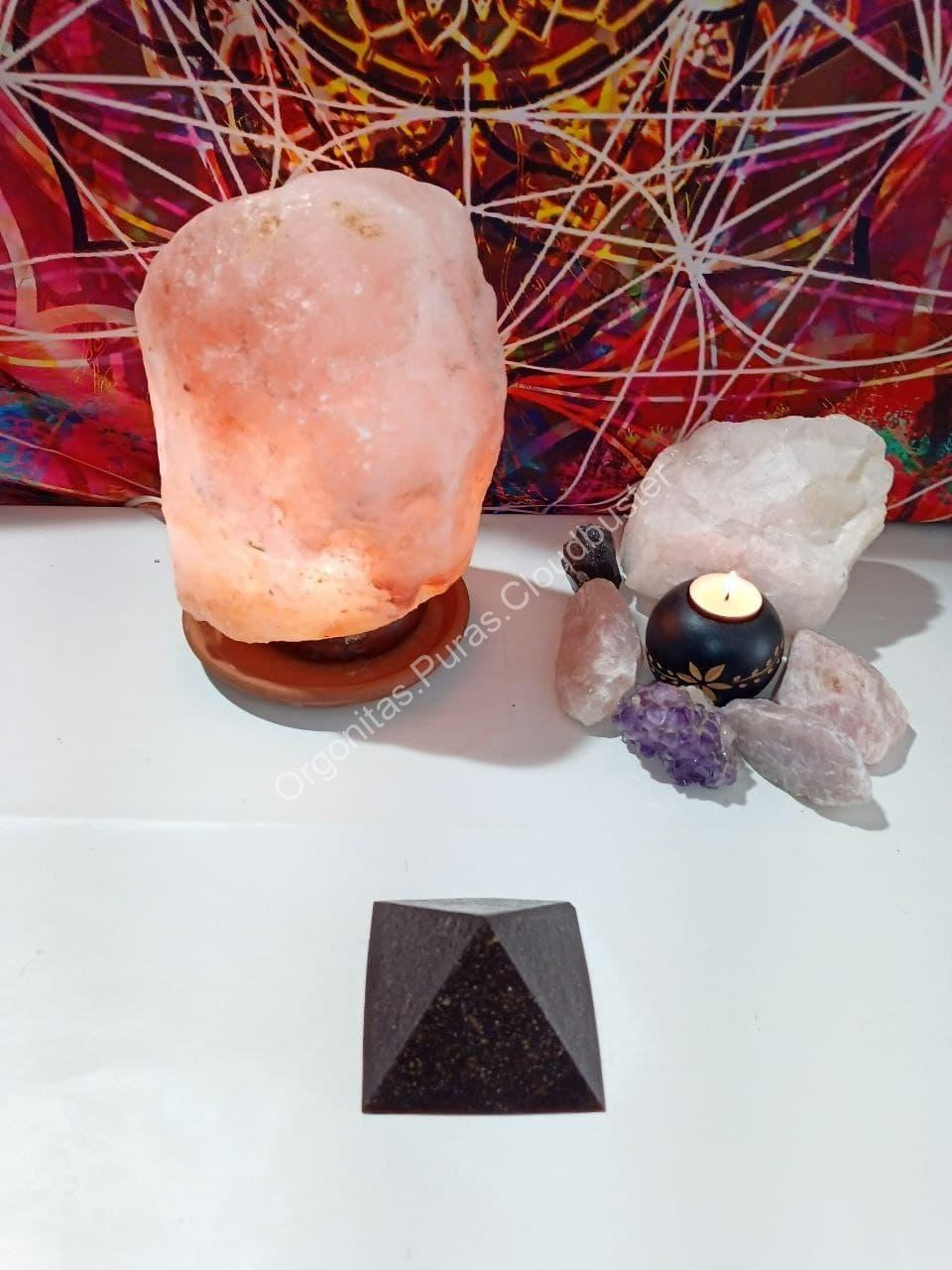 Orgonita Pura VIRUTA DE HIERRO Pirámide Grande 4 lados - Imagen 5