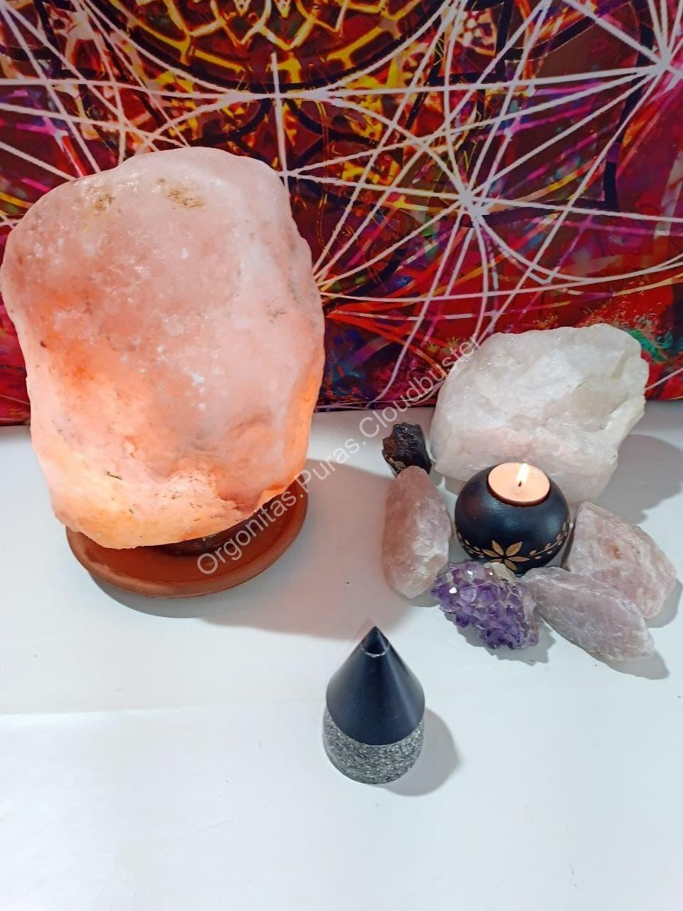 Orgonita Pura VIRUTA ALUMINIO con punta de Magnetita Pirámide Cono pequeña - Imagen 3