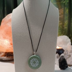Orgonita Pura / Electronite Colgante o llavero Chakra Corazón o Cardíaco