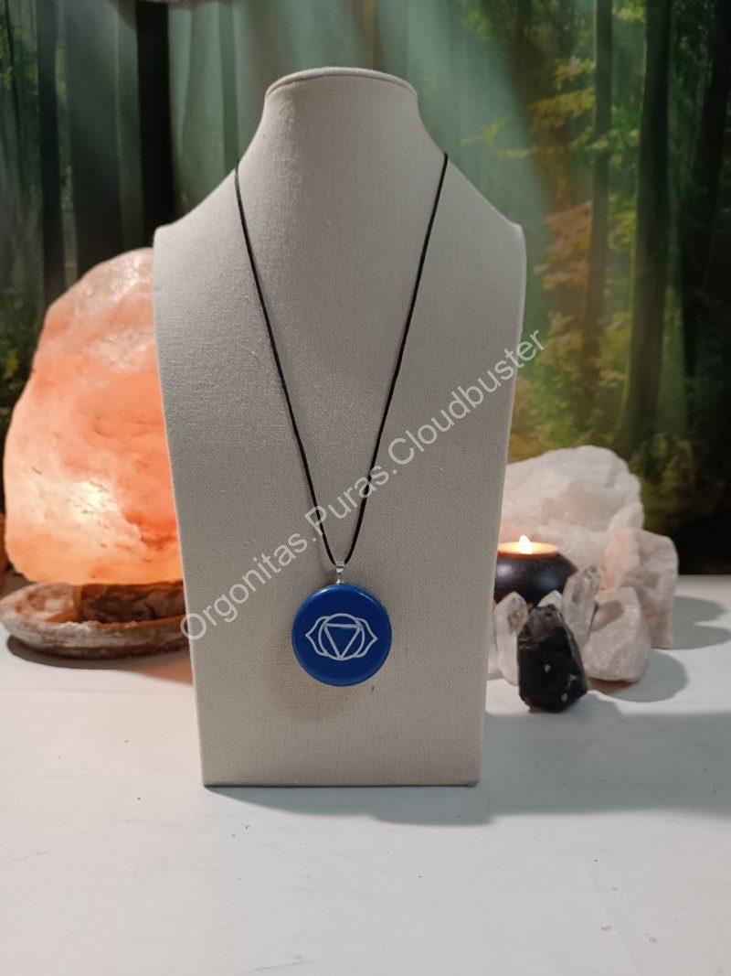 Orgonita Pura / Electronite Colgante o llavero Chakra Tercer Ojo formato Semicírculo - Imagen 4