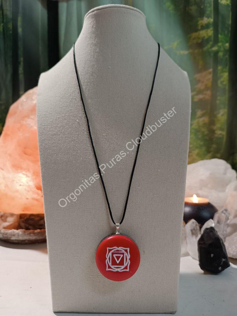Orgonita Pura / Electronite Colgante o llavero Chakra Raiz formato Semicírculo