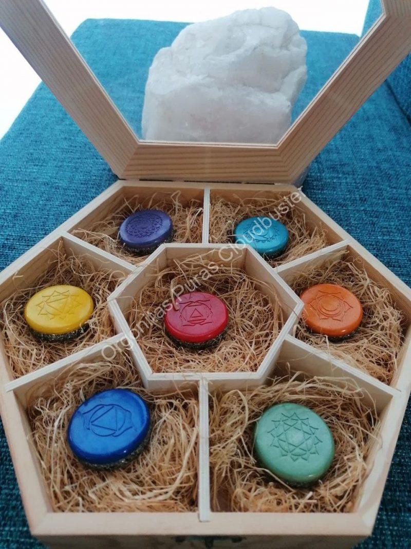 Conjunto Orgonitas Puras Reiki formato Semicírculo - Imagen 8