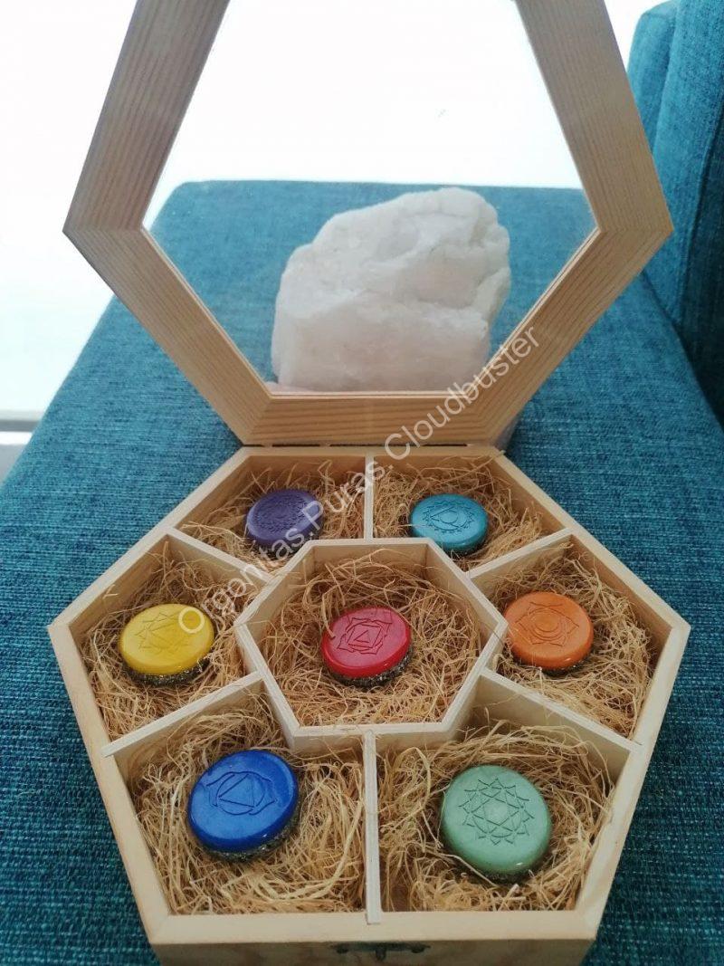 Conjunto Orgonitas Puras Reiki formato Semicírculo - Imagen 7