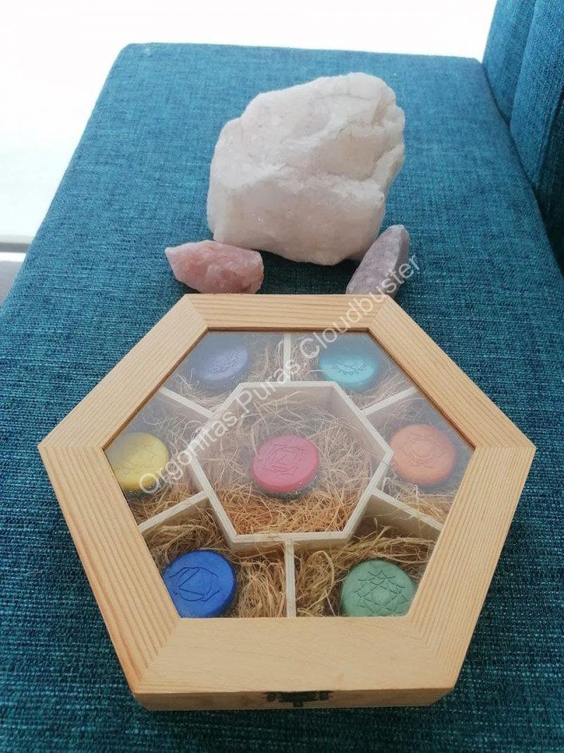 Conjunto Orgonitas Puras Reiki formato Semicírculo - Imagen 5