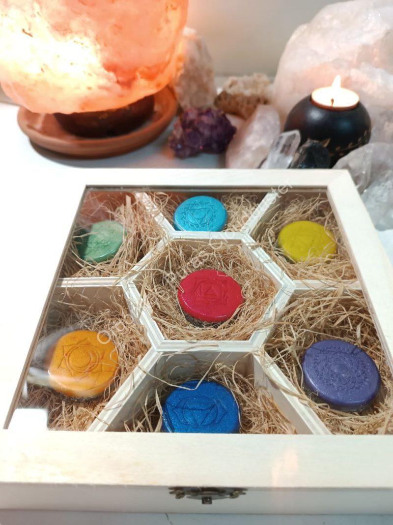 Conjunto Orgonitas Puras Reiki formato Semicírculo - Imagen 4