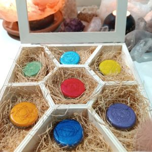 Conjunto Orgonitas Puras Reiki formato Semicírculo