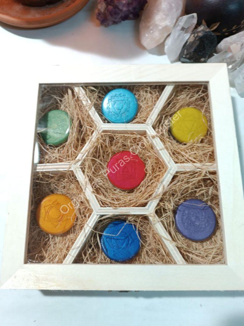 Conjunto Orgonitas Puras Reiki formato Semicírculo - Imagen 2