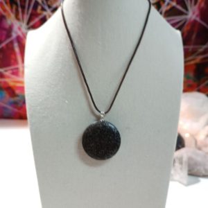 Orgonita Pura VIRUTA PEQUEÑA DE HIERRO colgante Círculo