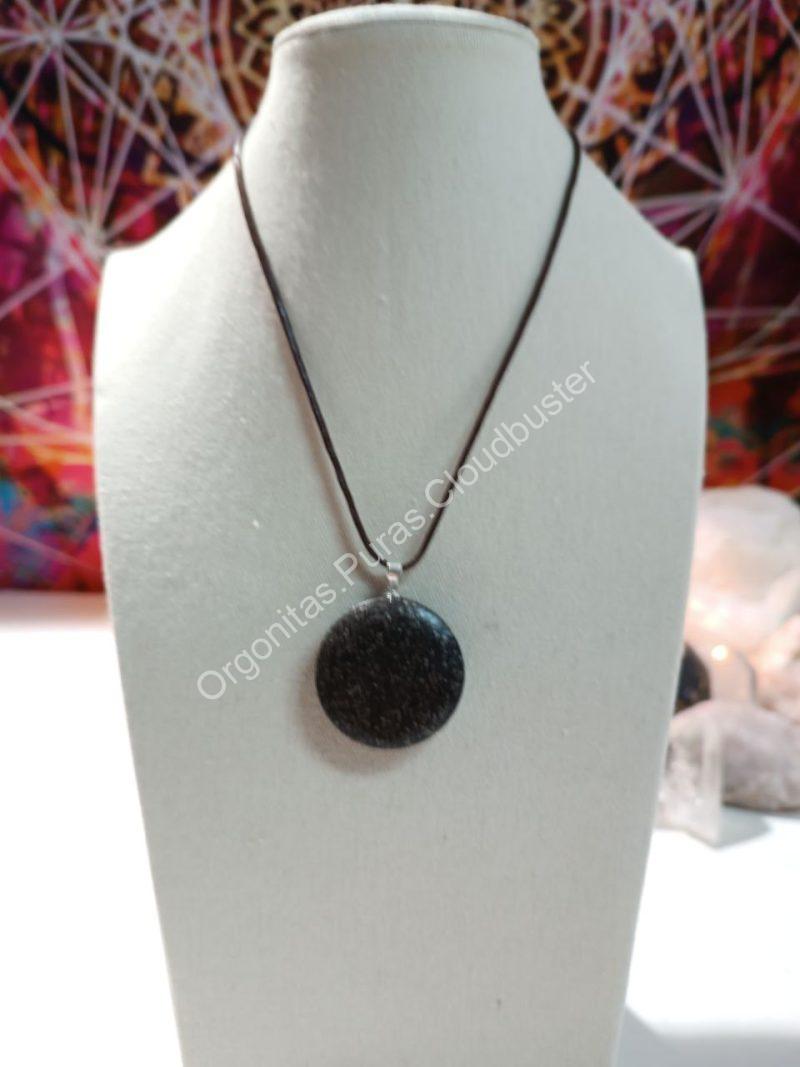 Orgonita Pura VIRUTA PEQUEÑA DE HIERRO colgante Círculo