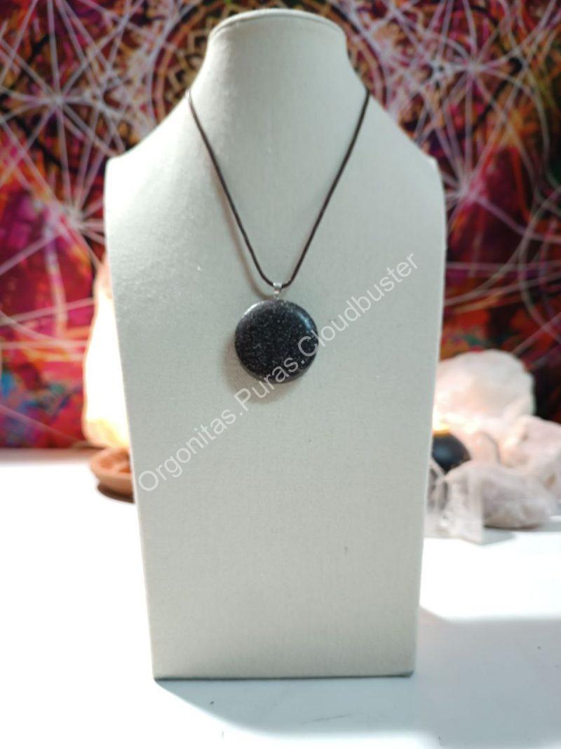 Orgonita Pura VIRUTA PEQUEÑA DE HIERRO colgante Círculo - Imagen 2