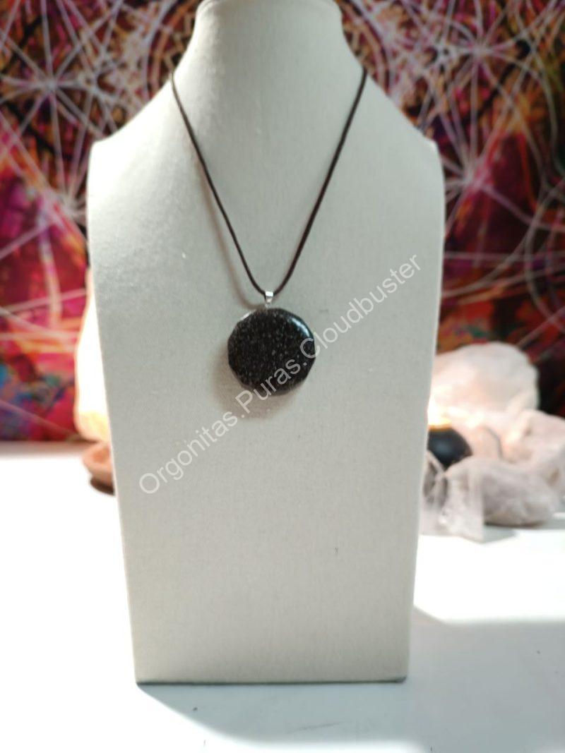 Orgonita Pura VIRUTA PEQUEÑA DE HIERRO colgante Dodecágono - Imagen 2