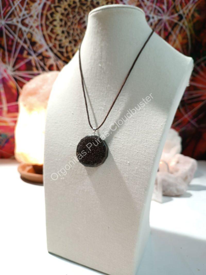 Orgonita Pura VIRUTA PEQUEÑA DE HIERRO colgante Dodecágono - Imagen 3