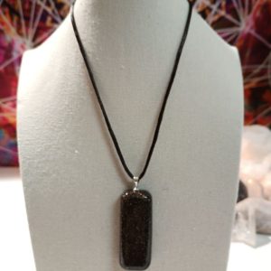 Orgonita Pura VIRUTA PEQUEÑA DE HIERRO colgante Rectángulo Grande