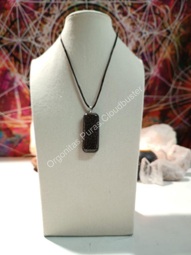 Orgonita Pura VIRUTA PEQUEÑA DE HIERRO colgante Rectángulo Grande - Imagen 2