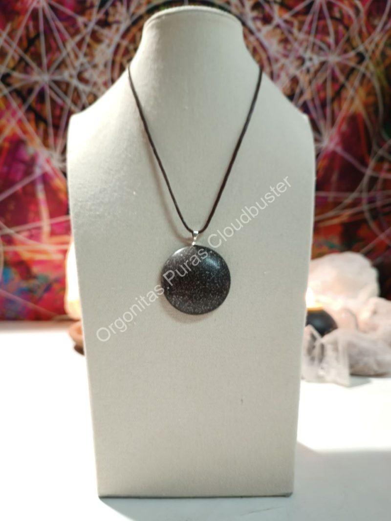 Orgonita Pura VIRUTA PEQUEÑA DE HIERRO colgante Semicírculo Grande - Imagen 2