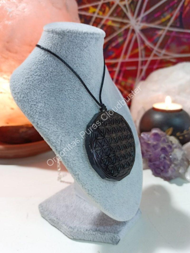 Orgonita Pura Flor de la Vida Magnetita Colgante - Imagen 2