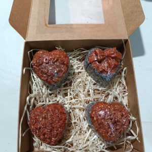 Orgonita Pura / Electronite Conjunto corazones Color